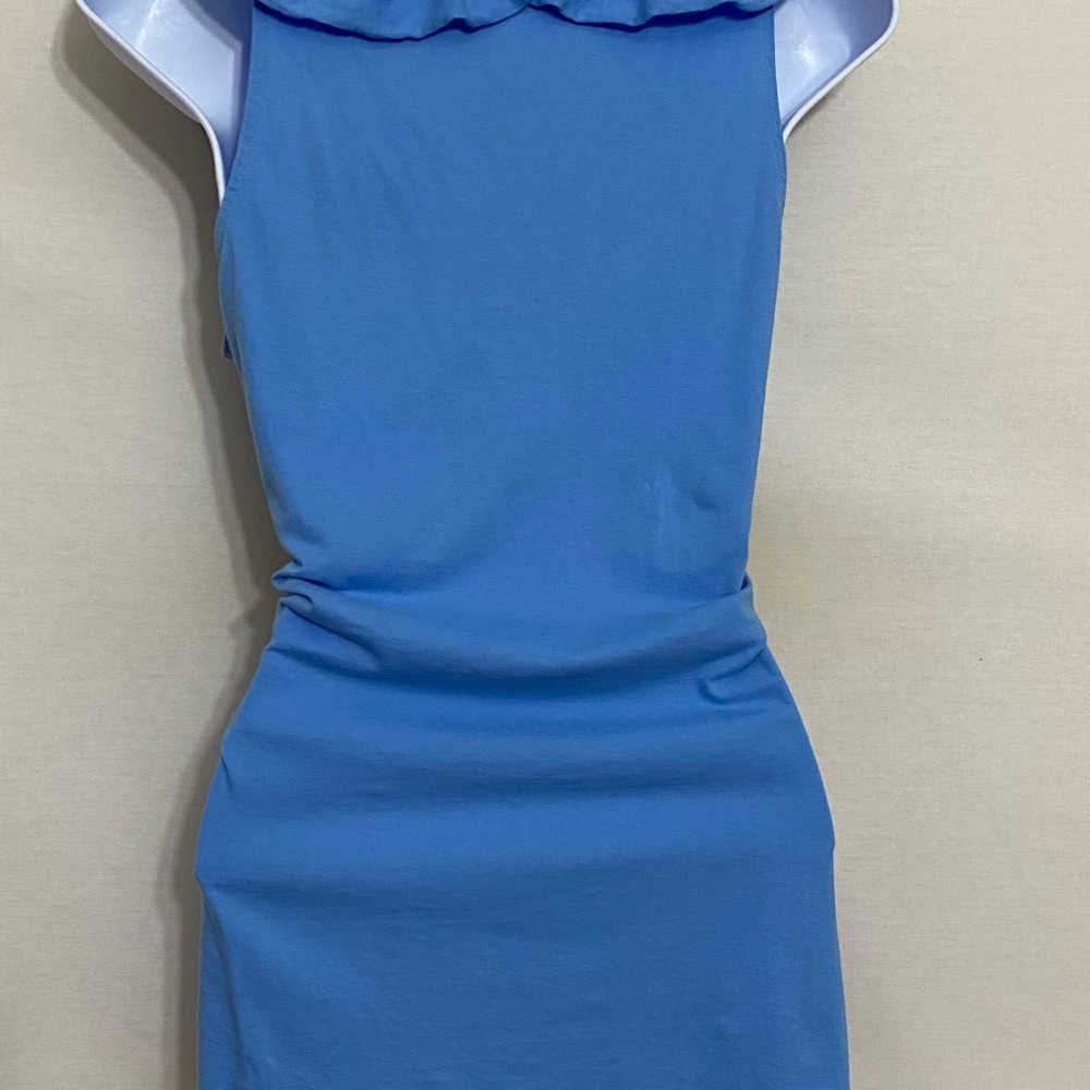 Lilly Pulitzer Blue Ruffle Blouse - Picture 5 of 14